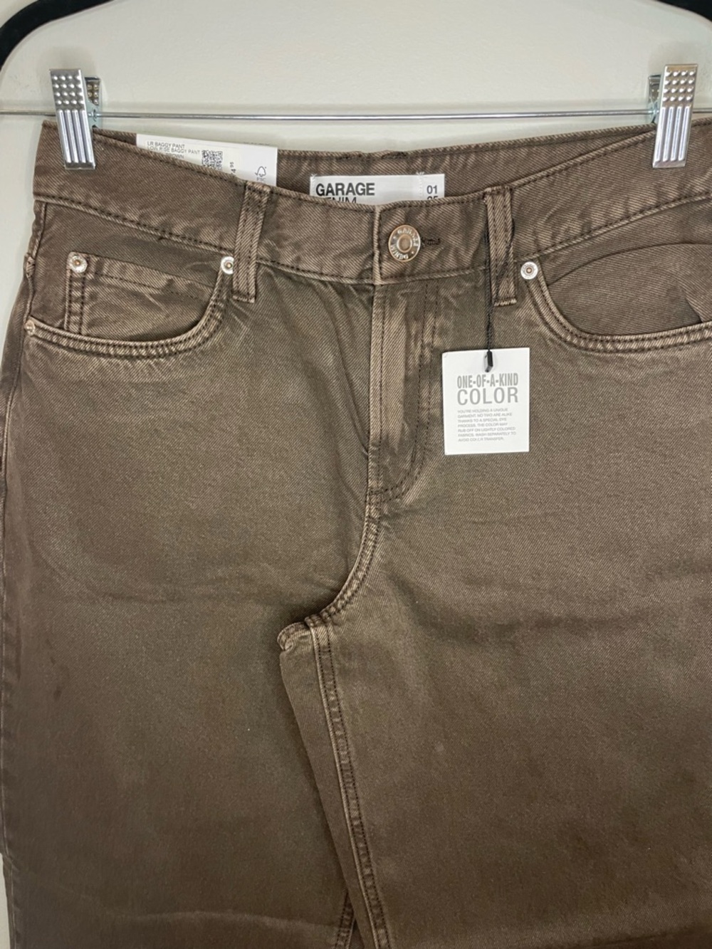 Garage Low Rise Baggy Jean Diesel Brown Women’s Size 1/25 MSRP$75 NWT RARE - Picture 4 of 10